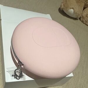 Dior White Logo Gift Box with silicone beauty makeup bag.
